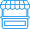 Pictogramme de stand de marché